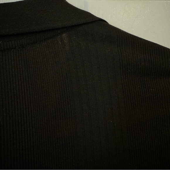 AllSaints Holly Knit Romper Black Women’s Size 6 Minimalist Edgy - Picture 6 of 7